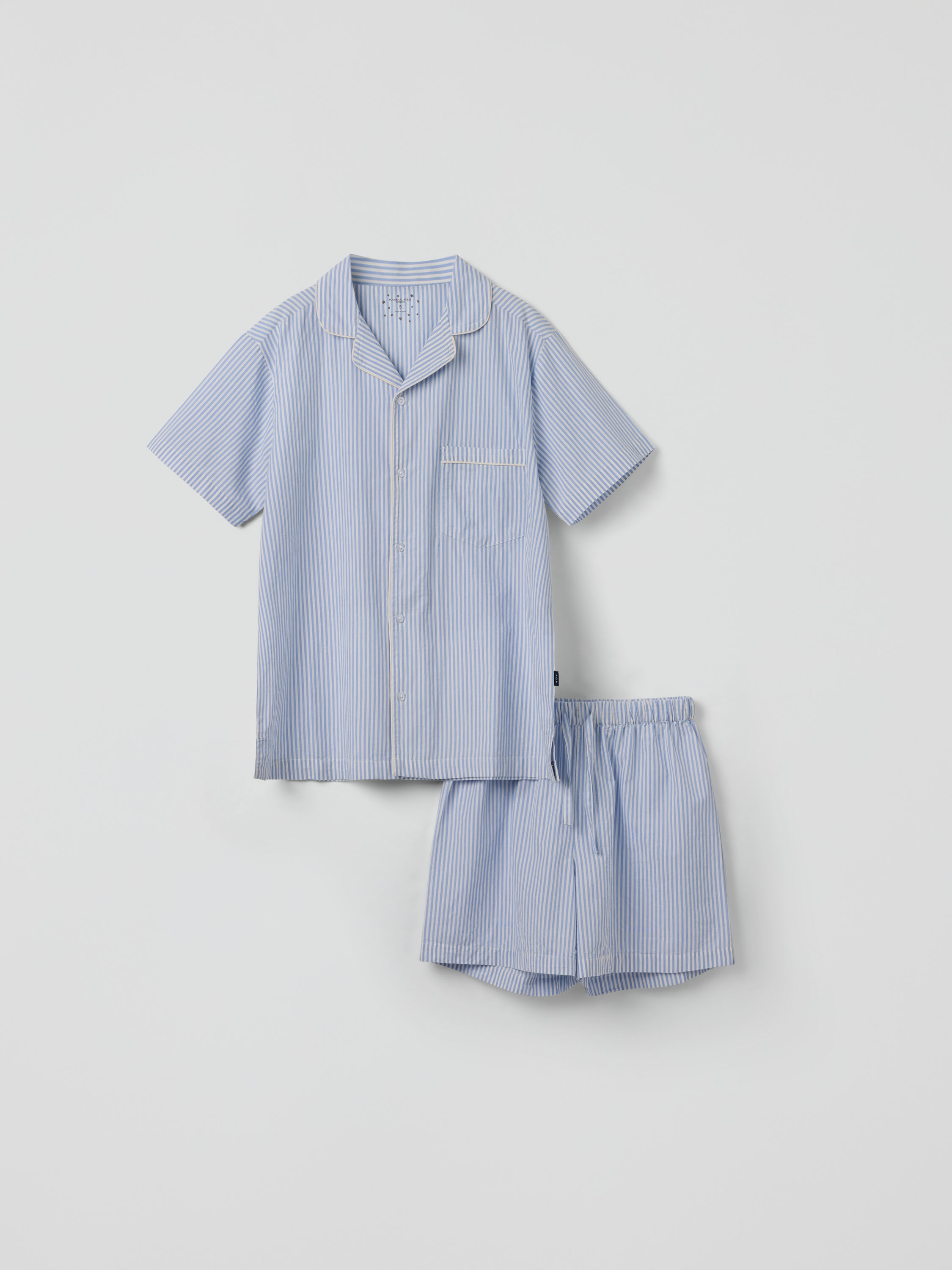 Kortärmad pyjamas randig vuxen | barnklader - pyjamas-nattlinnen - pyjamas | BabyMode