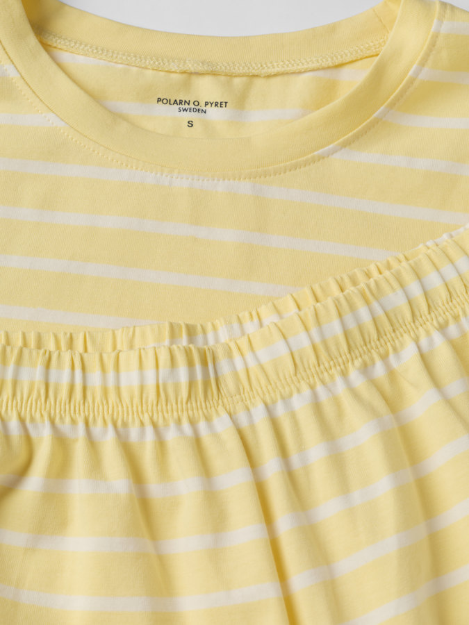 Kortärmad pyjamas vuxen randig