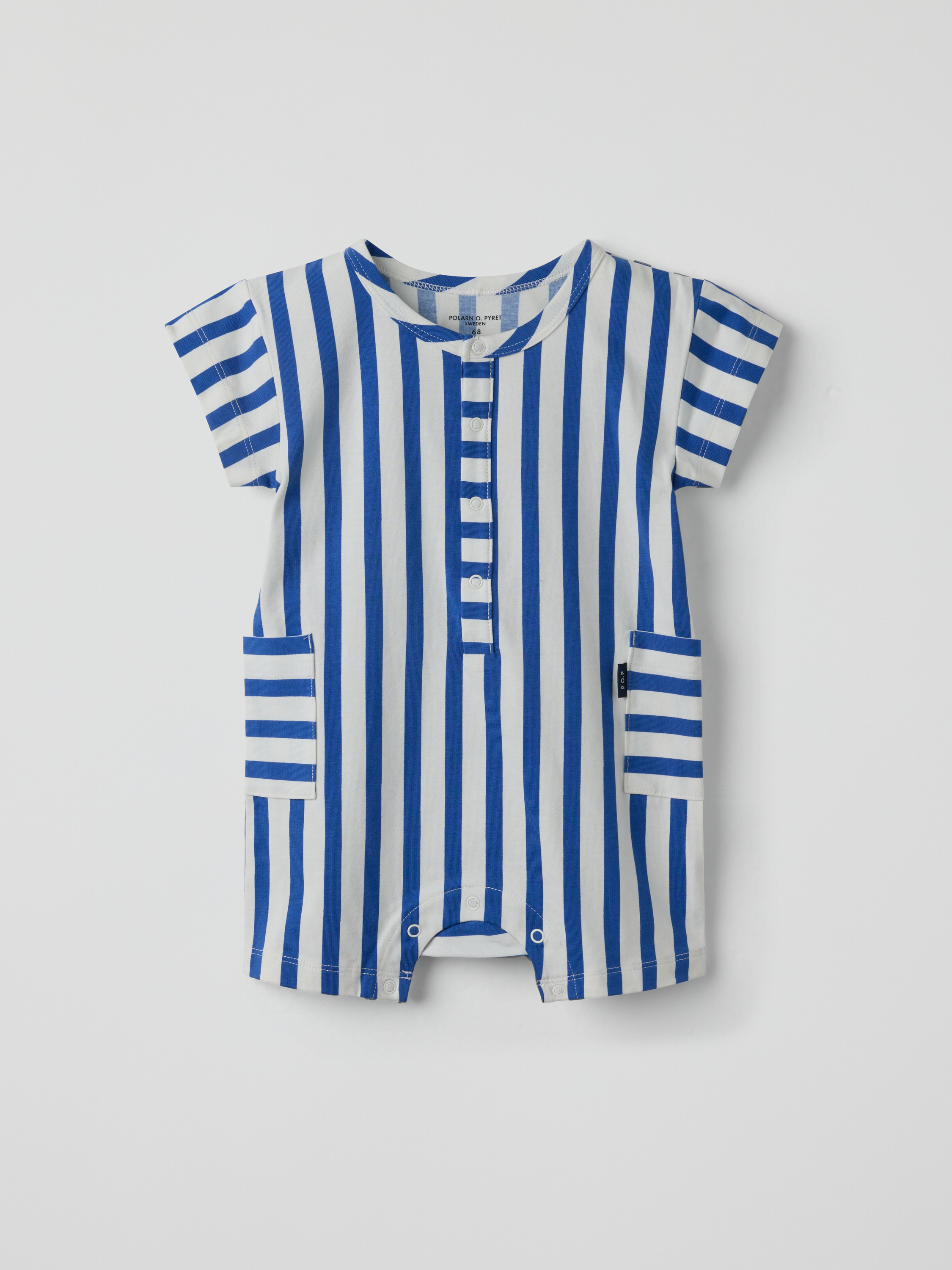 Kortärmad jumpsuit randig | barnklader - klader - jumpsuits | BabyMode