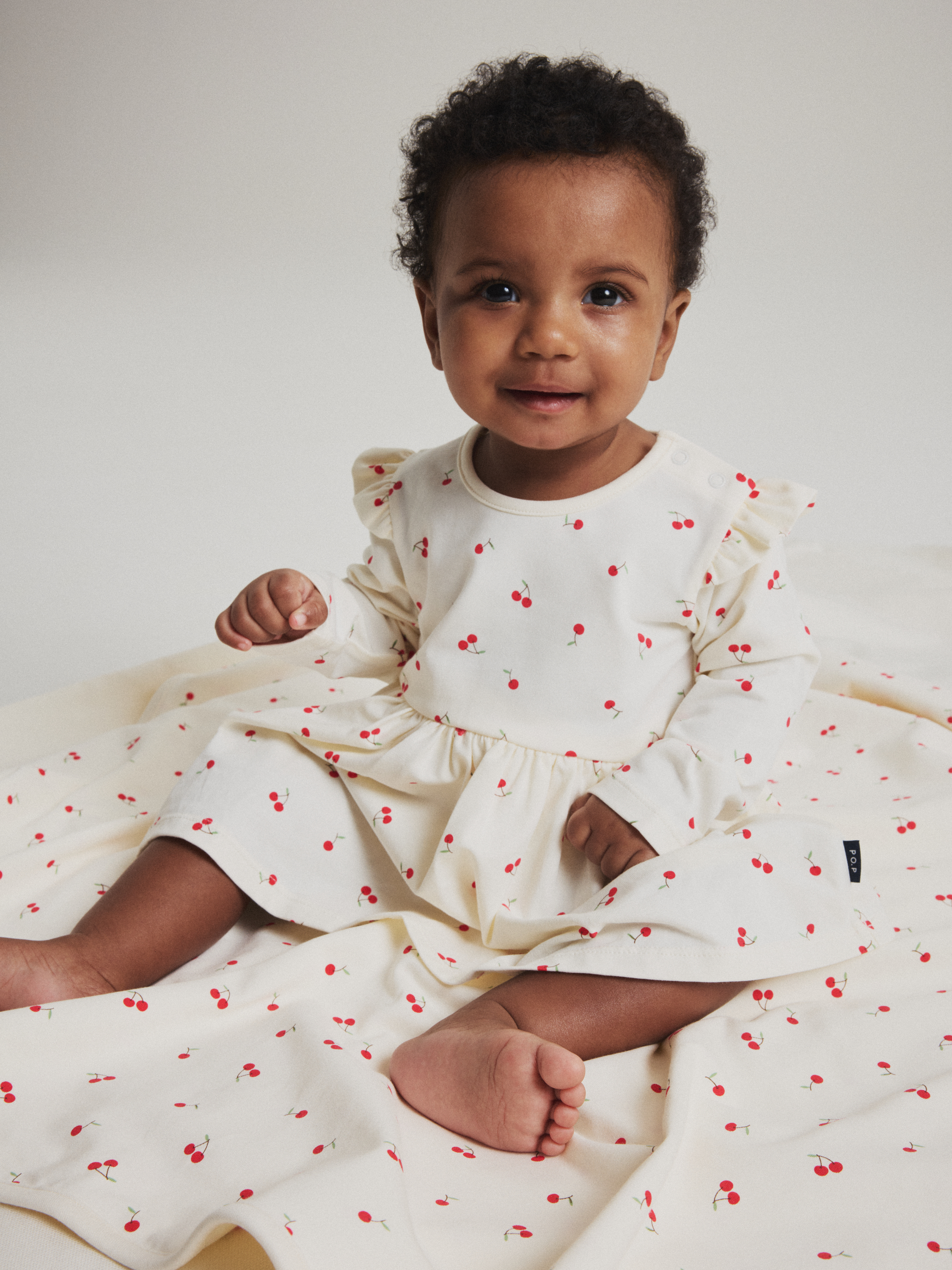Klänningsbody körsbär | barnklader - klader - bodys | BabyMode