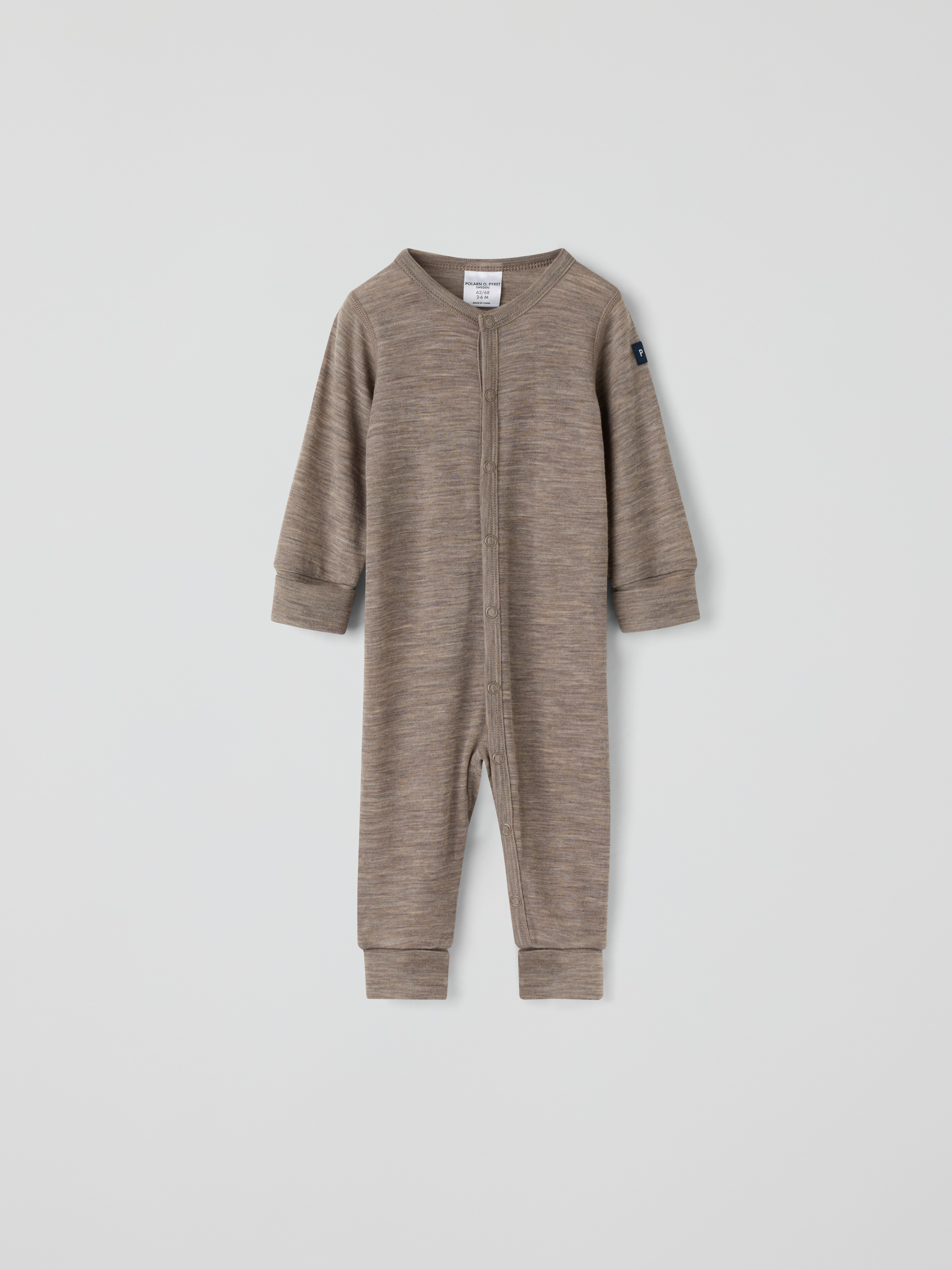 Overall merinoull melange | barnklader - ytterklader - vinterklader - understall | BabyMode