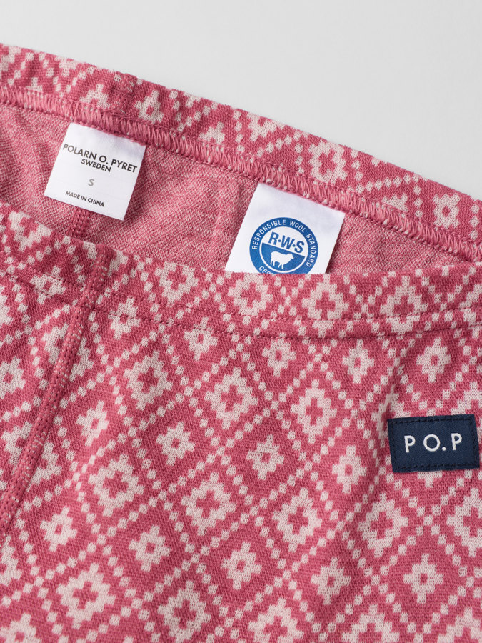 Långkalsonger merinoull jacquard vuxen