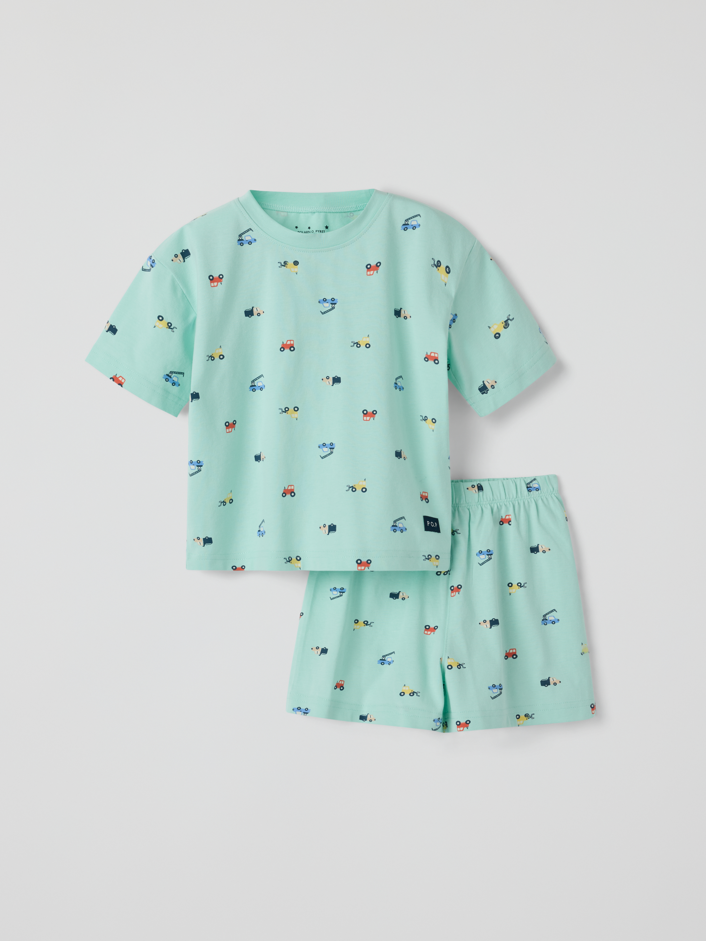 Kortärmad pyjamas bilar | barnklader - pyjamas-nattlinnen - pyjamas | BabyMode
