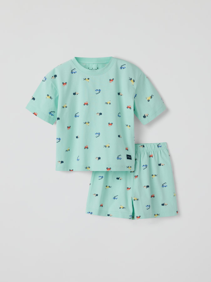 Kortärmad pyjamas bilar Kortärmad pyjamas bilar