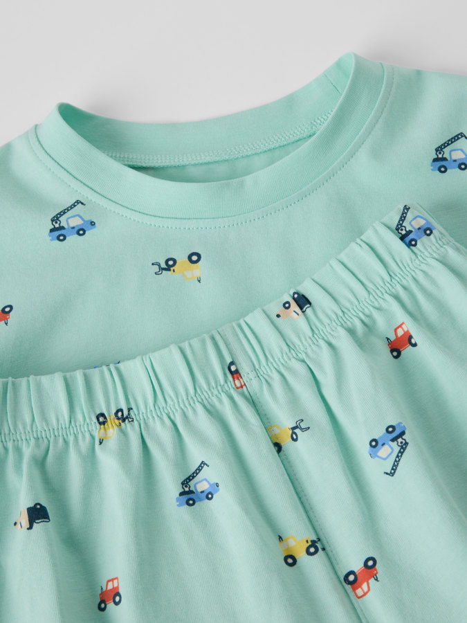 Kortärmad pyjamas bilar