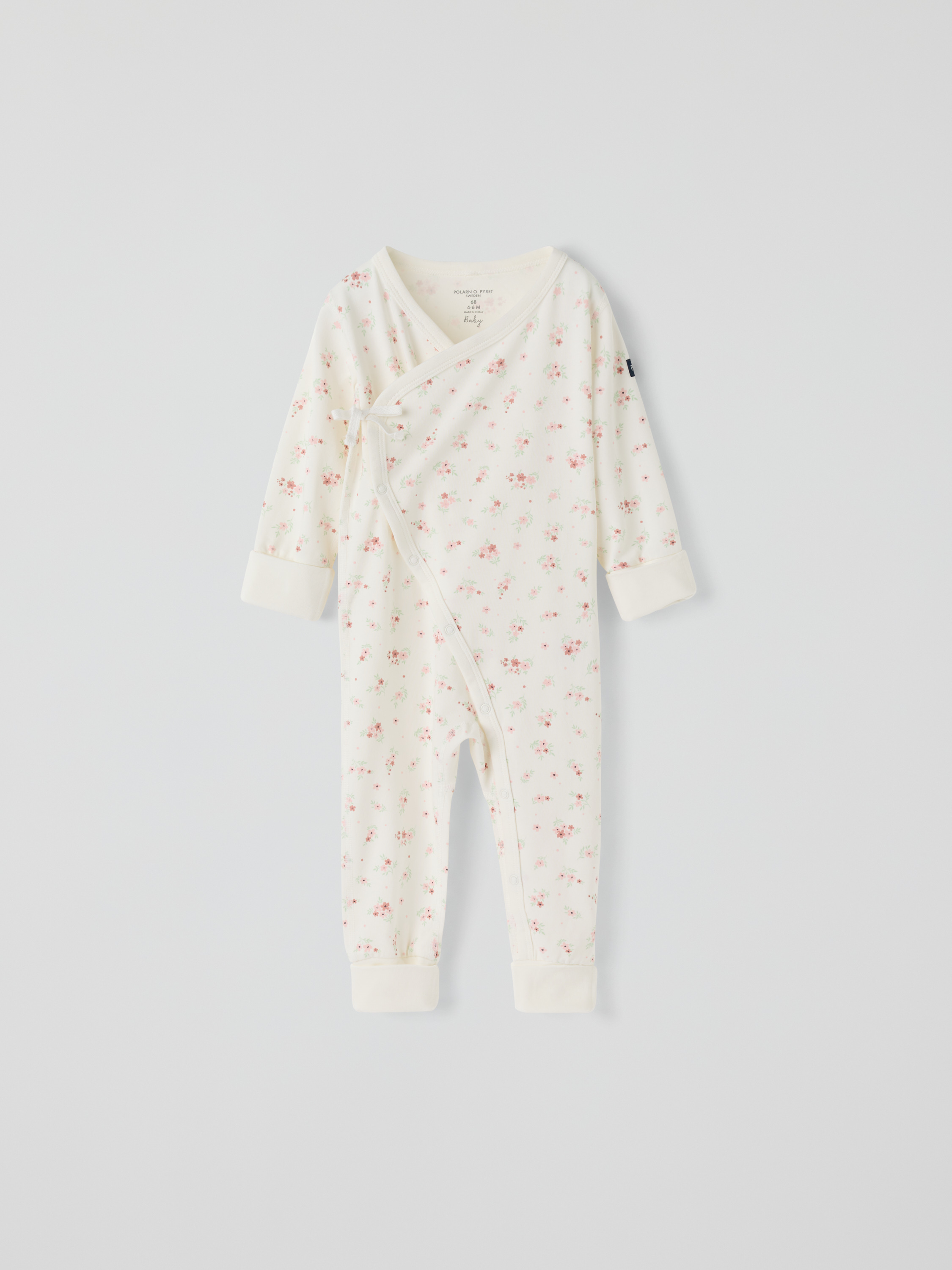 Omlottoverall blommig | barnklader - klader - sparkdrakt-overall | BabyMode