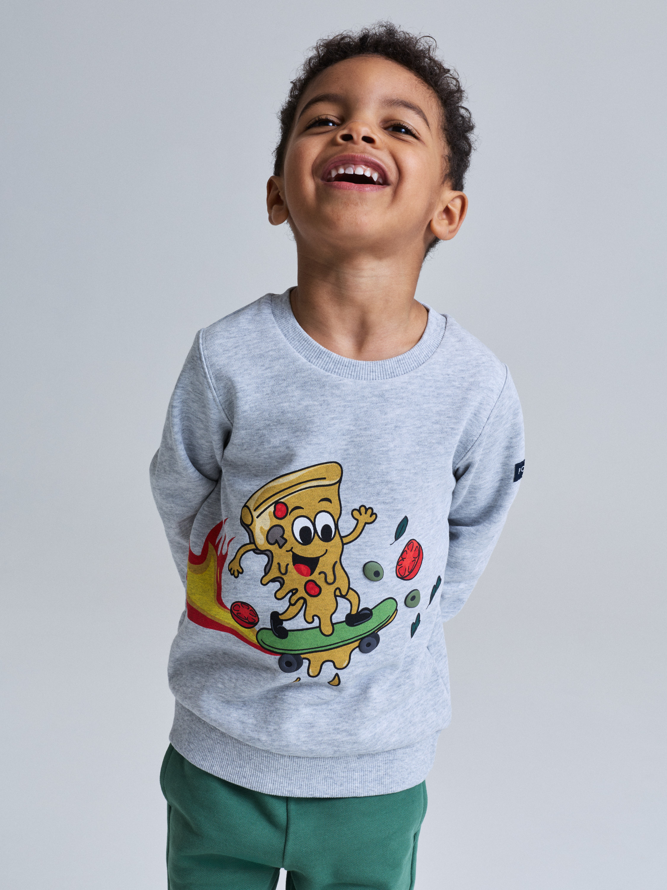 Sweatshirt pizza | barnklader - klader - overdelar | BabyMode
