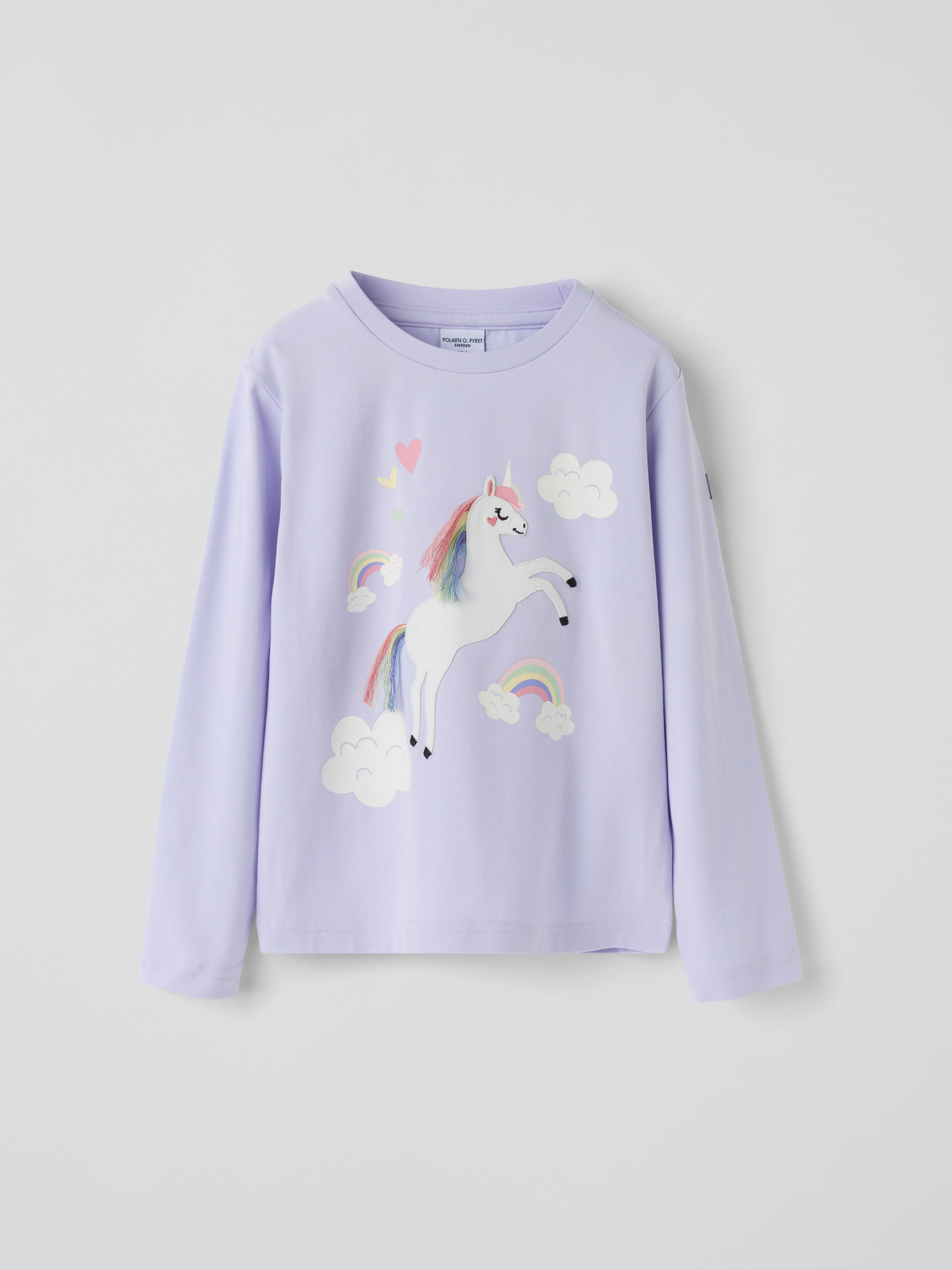 Långärmad t-shirt enhörning