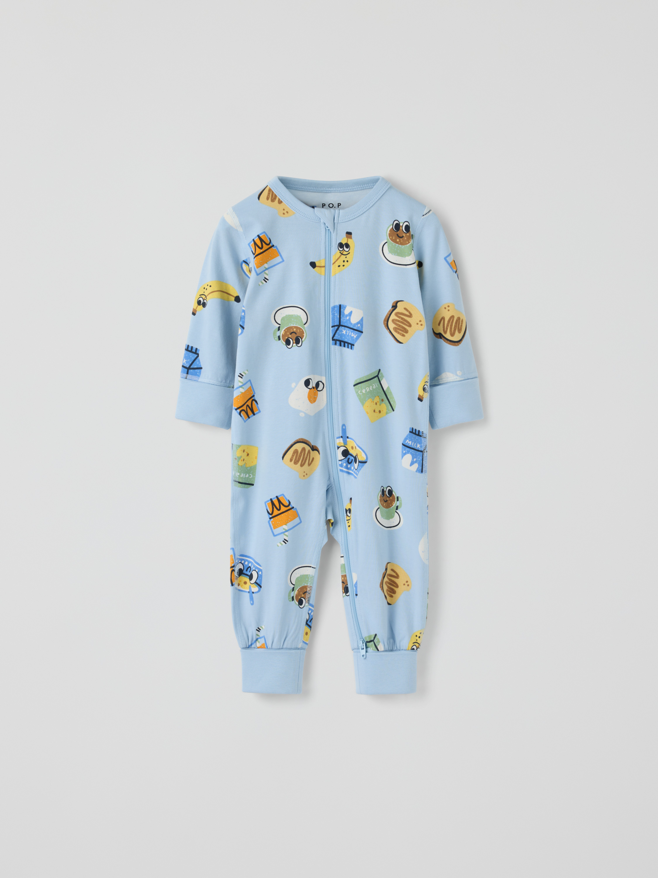 Polarn O. Pyret Pyjamasoverall frukost babynest