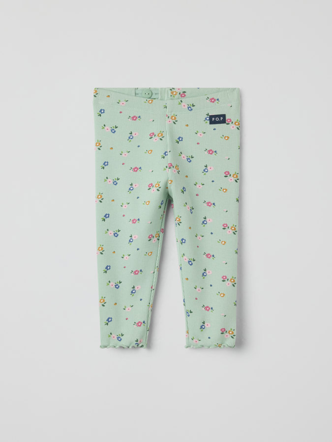 Leggings baby blommiga
