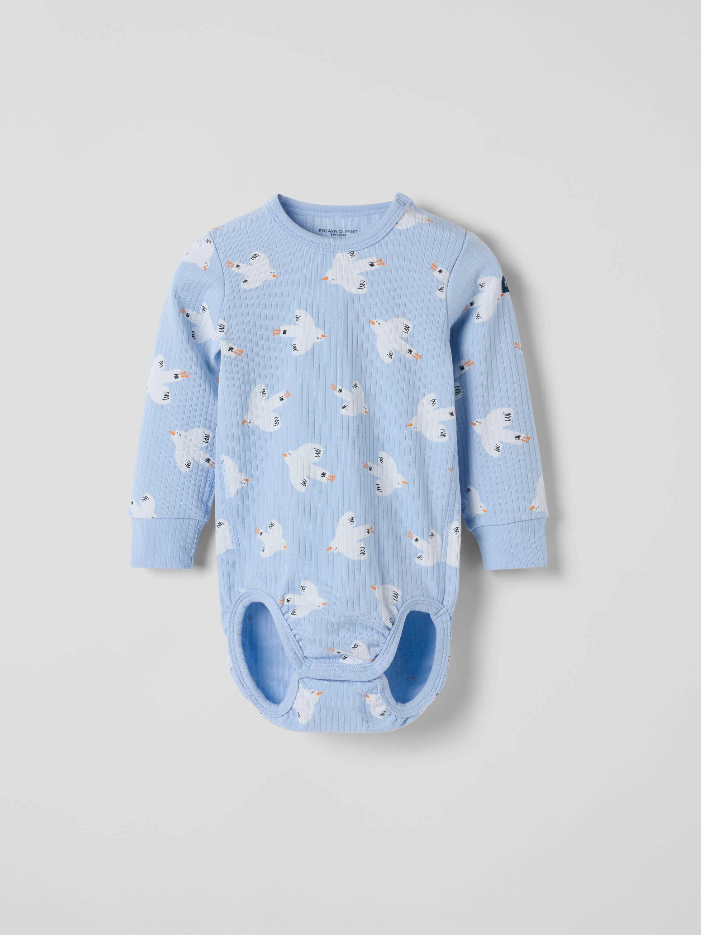 Ribbad body fåglar | barnklader - klader - bodys | BabyMode
