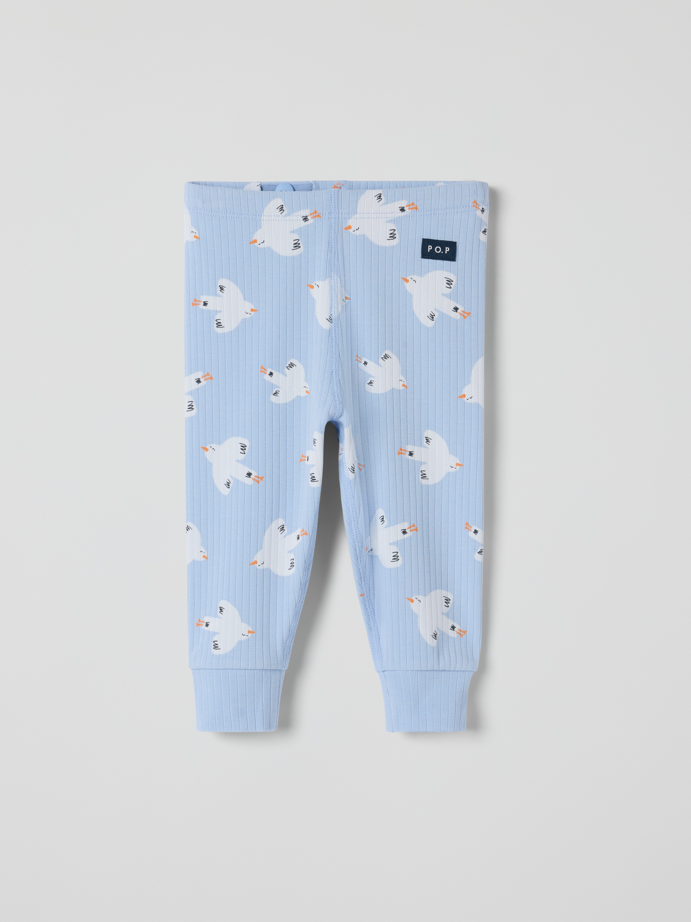 Ribbad byxa fåglar | barnklader - klader - underdelar - byxor | BabyMode