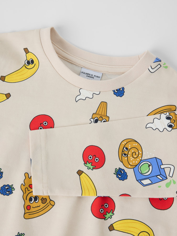 Långärmad t-shirt heltryckt