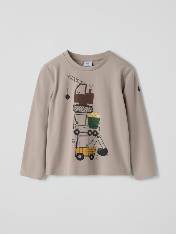 Långärmad t-shirt printad