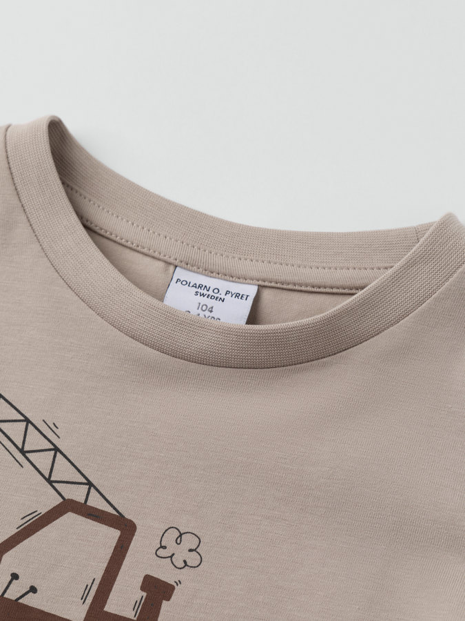 Långärmad t-shirt printad
