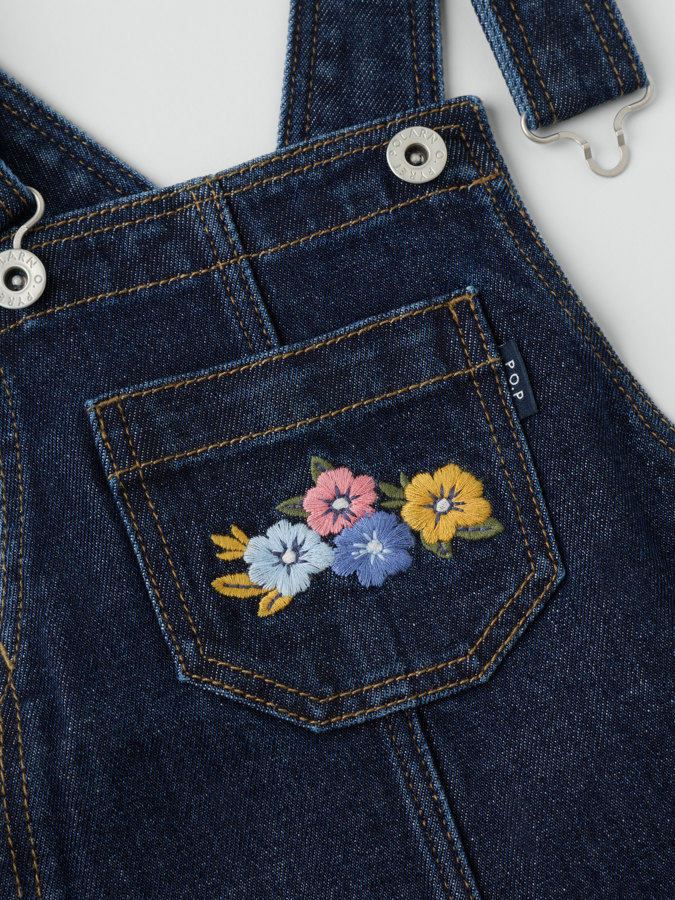 Hängselklänning denim