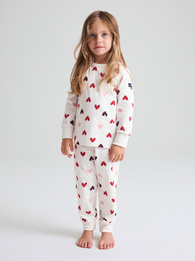 Pyjamas hjärtan