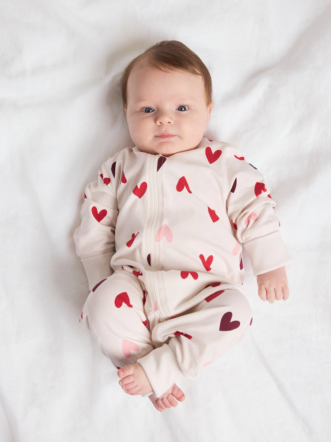 Pyjamasoverall hjärtan Pyjamasoverall hjärtan