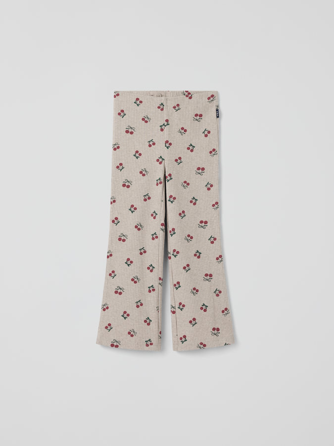 Ribbade leggings utsvängda ben