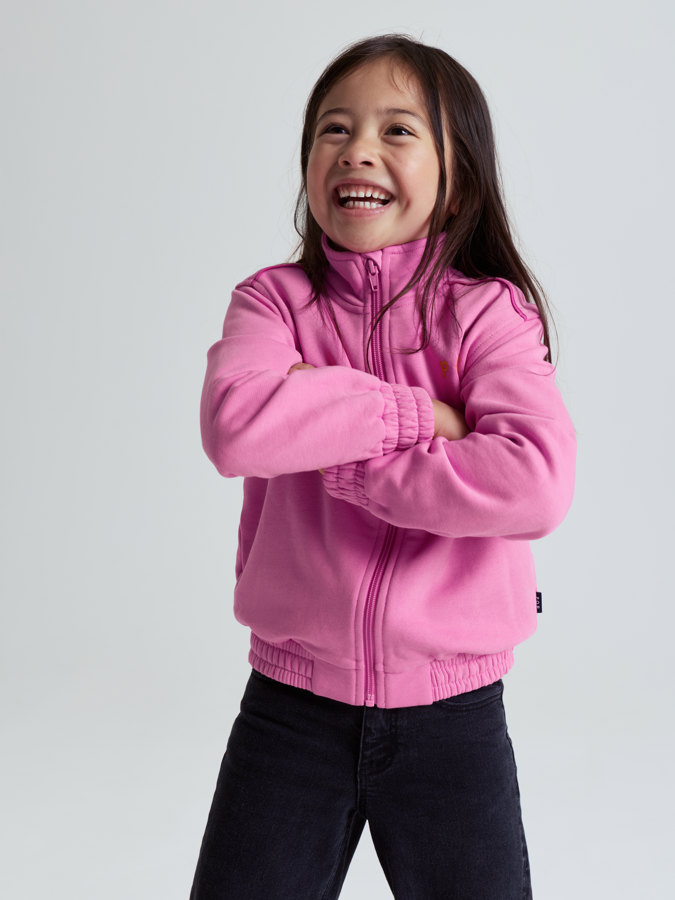 Sweatshirt med dragkedja