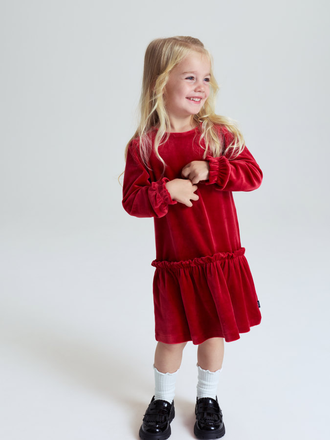 Klänning velour