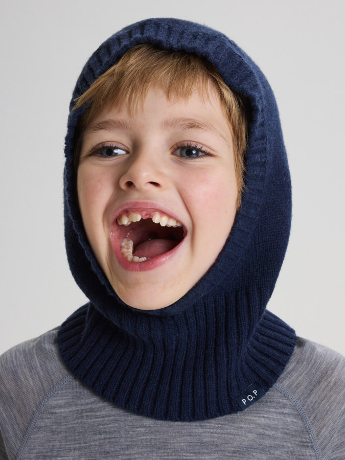 Stickad balaklava ullmix Stickad balaklava ullmix