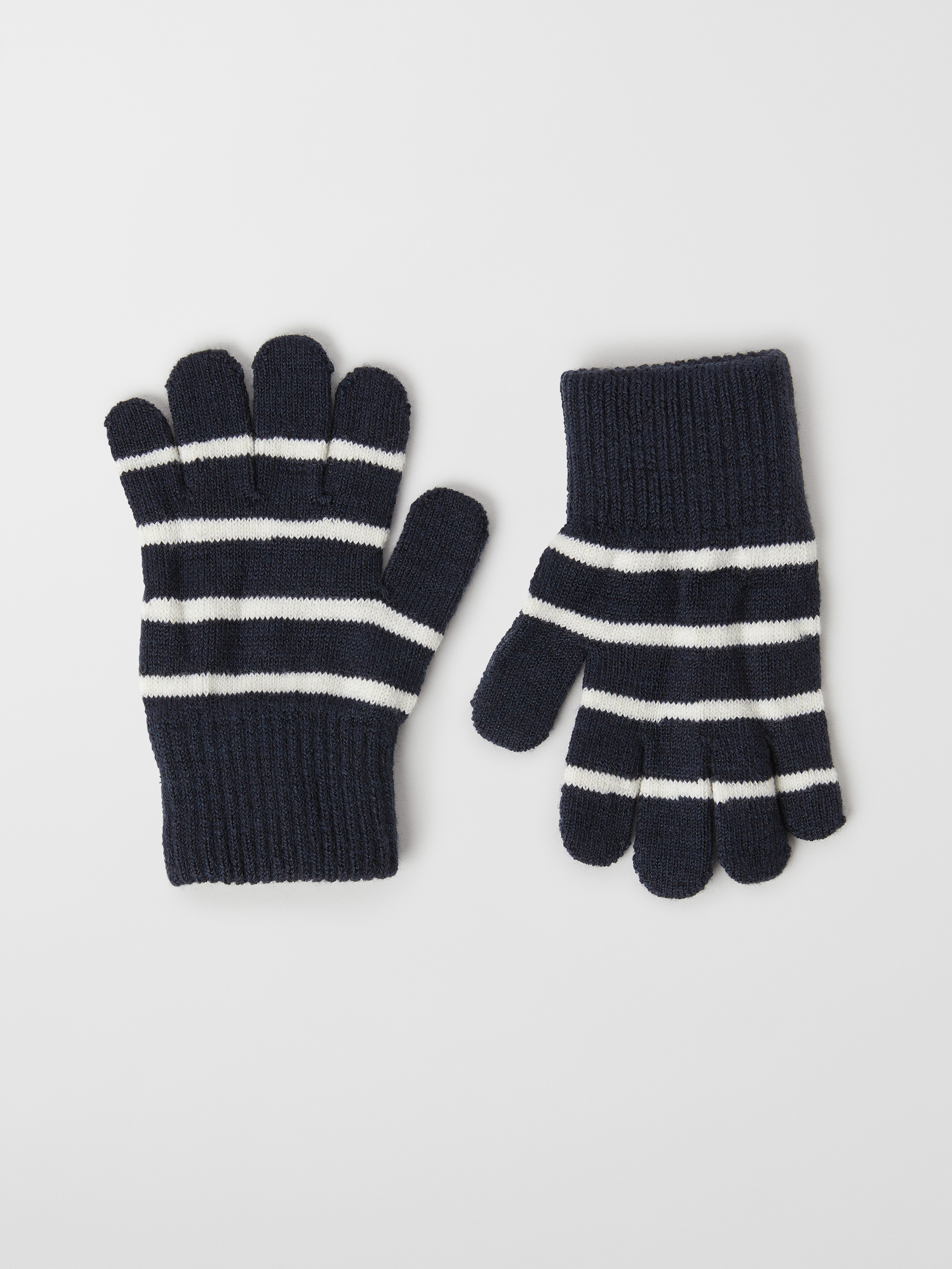 Stickade fingervantar ullmix | barnklader - ytterklader - vinterklader - understall | BabyMode