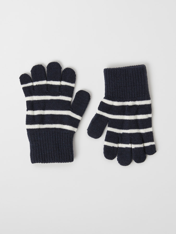 Stickade fingervantar ullmix Stickade fingervantar ullmix