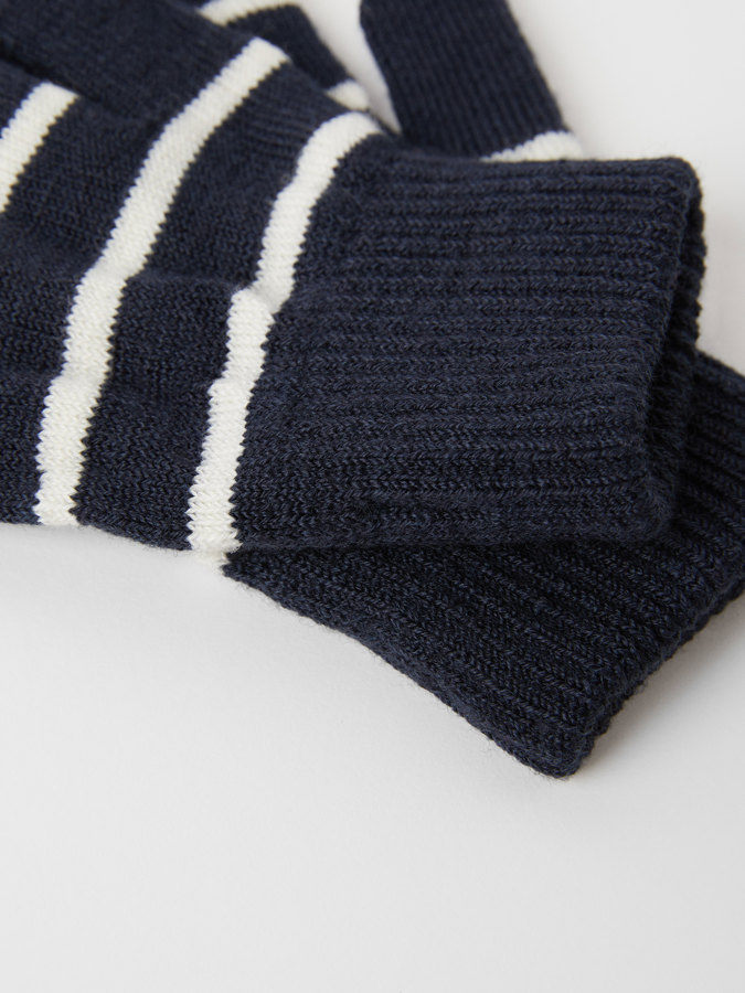 Stickade fingervantar ullmix Stickade fingervantar ullmix