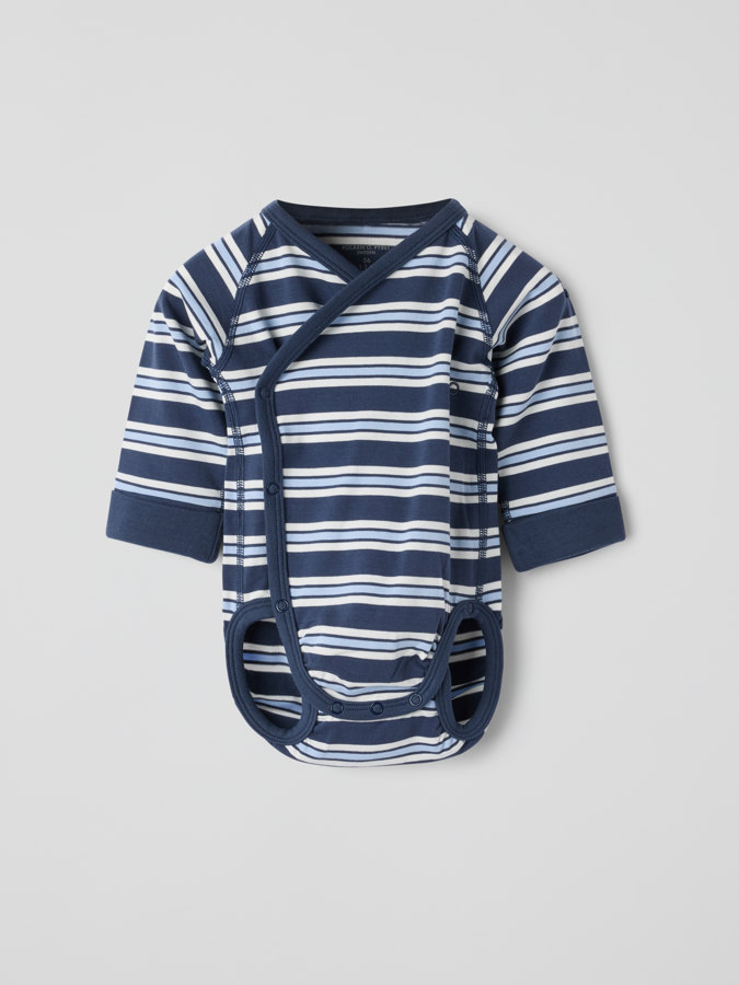 Förlängningsbar omlottbody randig Förlängningsbar omlottbody randig