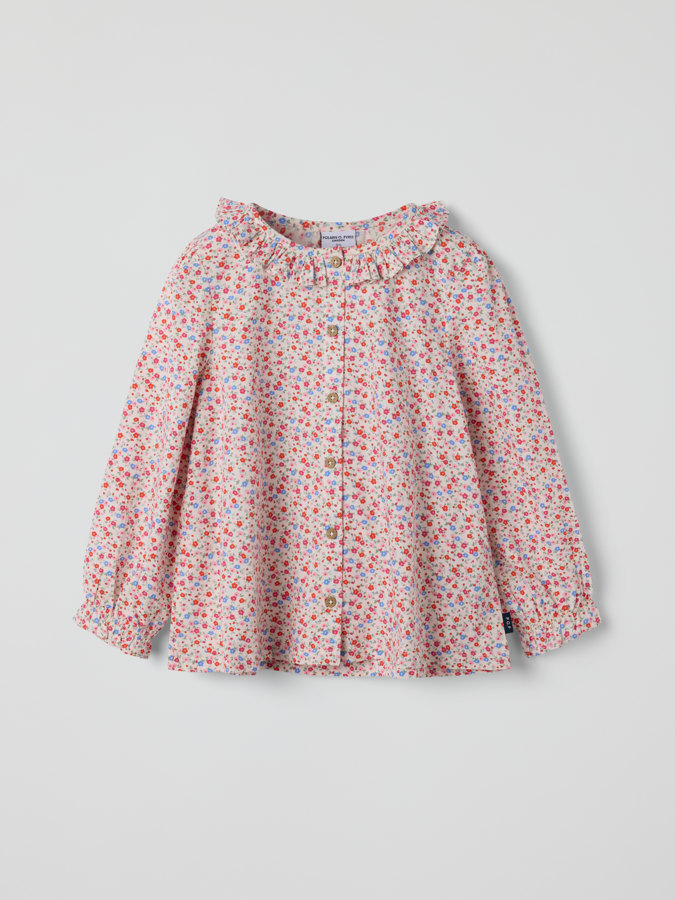 Långärmad blus blommig Långärmad blus blommig