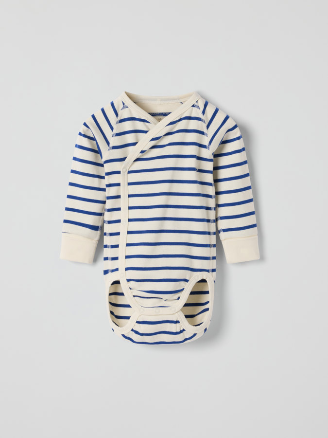 Förlängningsbar omlottbody randig Förlängningsbar omlottbody randig