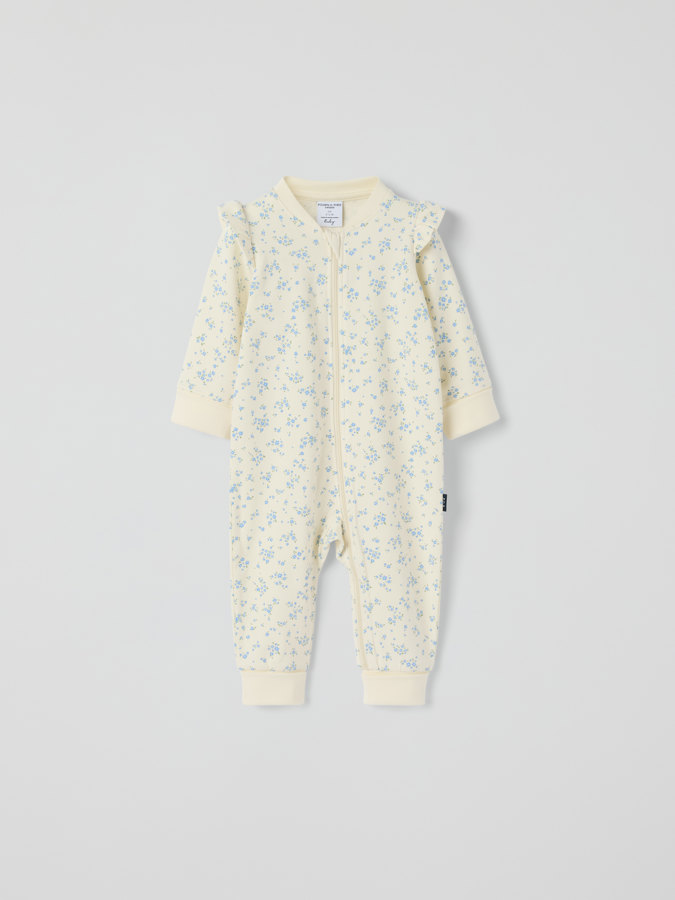 Sweatshirtoverall blommig Sweatshirtoverall blommig