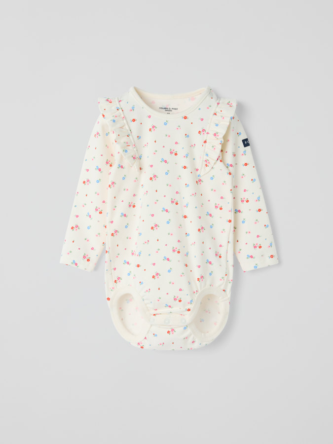 Långärmad body blommig Långärmad body blommig