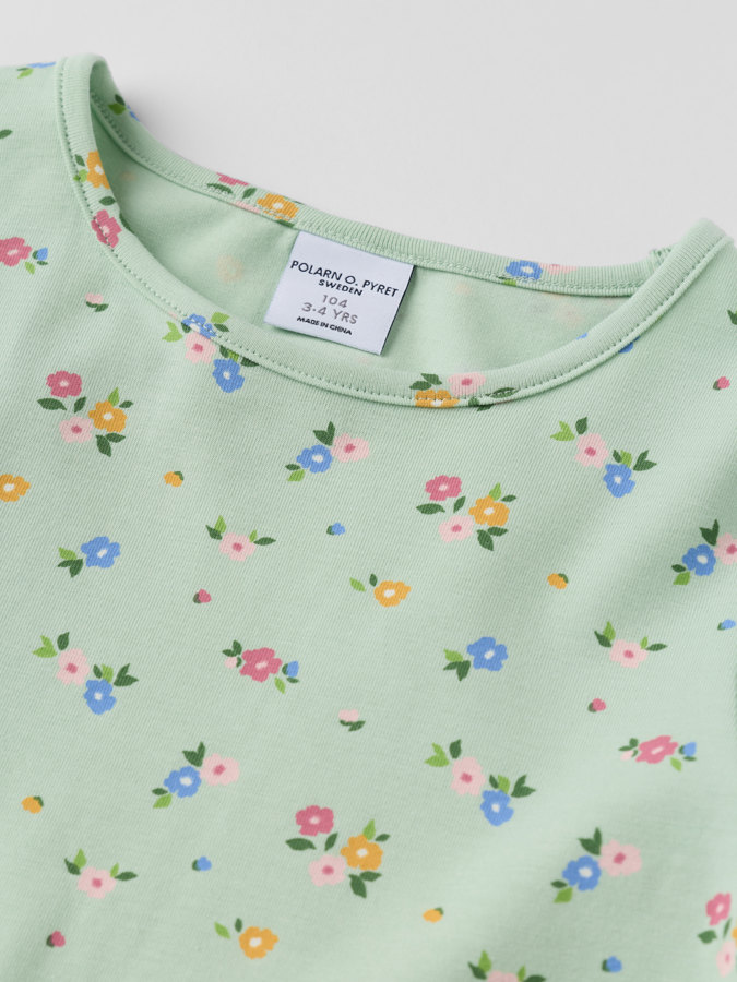Långärmad klänning blommig Långärmad klänning blommig
