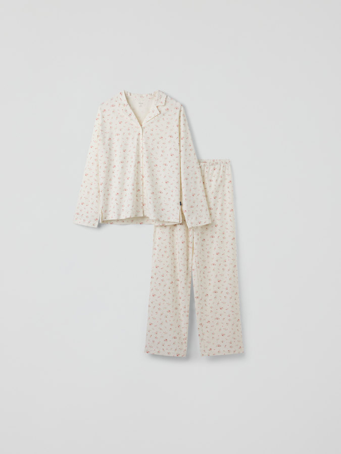 Pyjamas blommig vuxen Pyjamas blommig vuxen