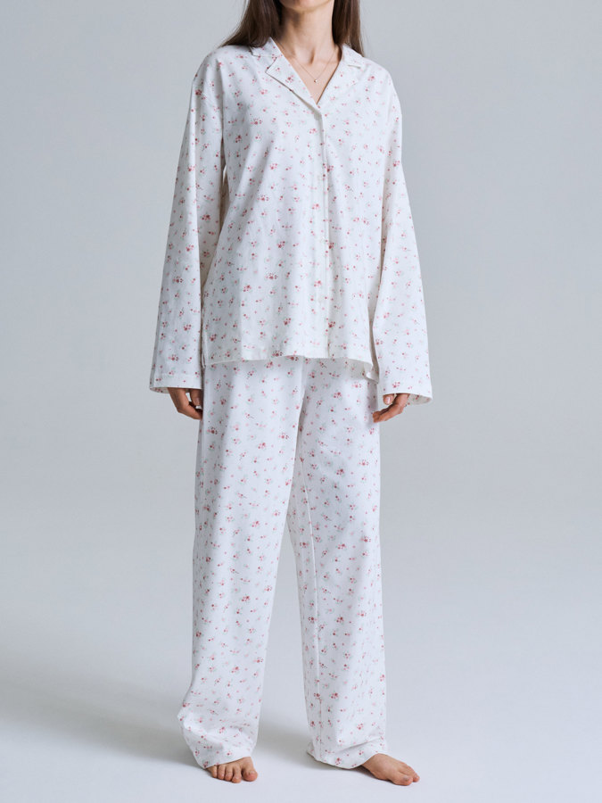 Pyjamas blommig vuxen Pyjamas blommig vuxen