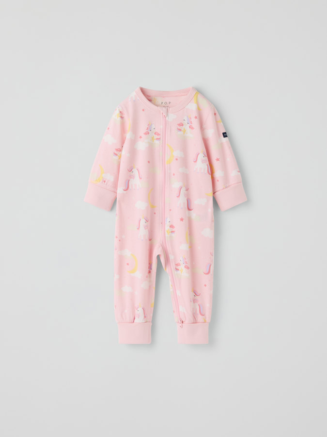 Pyjamasoverall enhörningar Pyjamasoverall enhörningar